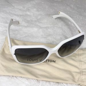 Louis Vuitton white sunglasses
